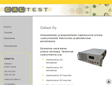 Tablet Screenshot of caltest.fi